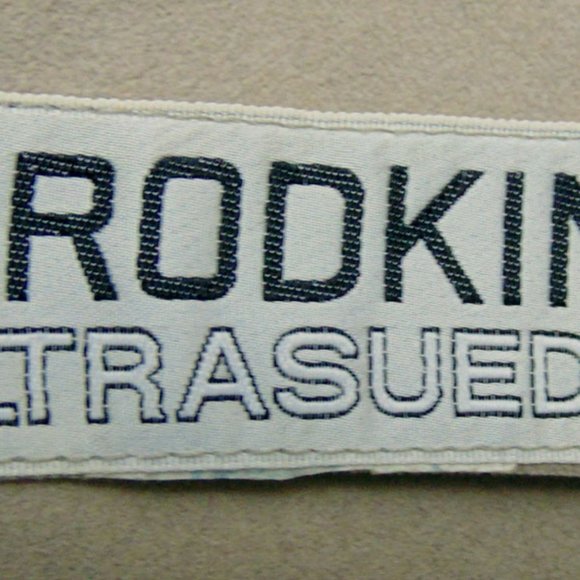 Vintage BRODKIN Ultrasuede Soft Beige Belted Trench Coat - Size S/M - Picture 4 of 4